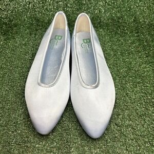 NEW BC Footwear Seychelles Georgette Satin Ballet Flat Baby Blue Womens Size‎ 7